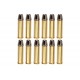Gun Heaven Full Metal Brass Shells for WinGun / Dan Wesson 6mm Series Airsoft Co2 Revolvers (12pcs / Set)